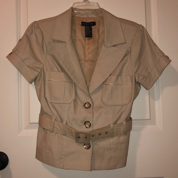 šøRampage Belted Khaki Blazeršø - Picture 1 of 3